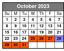 Mild and Wild Four Hour RZR Ride October Schedule