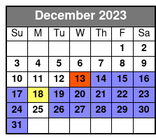 Half-Day Rental December Schedule