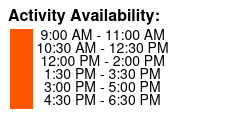 Full Day Snowshoe Rental Color Key