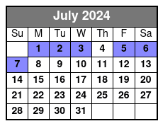 Holidays July Schedule