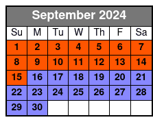 Weekends September Schedule
