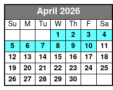 Clear Kayak Paddle Tour at Sand Harbor April Schedule