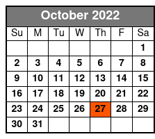 Virginia City NV Day Tour October Schedule