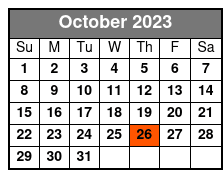 Virginia City NV Day Tour October Schedule