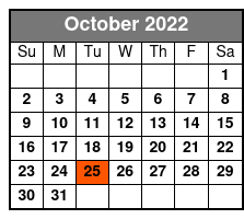 Around The Lake Tahoe Tour October Schedule