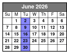 Around The Lake Tahoe Tour June Schedule