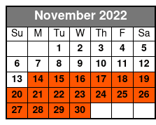 Lake Tahoe Emerald Bay Sightseeing Cruise Aboard the Bleu Wave November Schedule