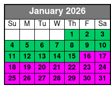 Lake Tahoe Emerald Bay Sunset  Cruise Aboard the Bleu Wave January Schedule