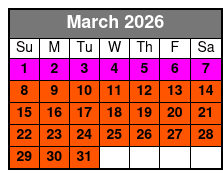 Lake Tahoe Emerald Bay Sunset  Cruise Aboard the Bleu Wave March Schedule