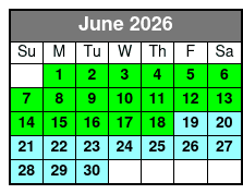 Lake Tahoe Emerald Bay Sunset  Cruise Aboard the Bleu Wave June Schedule