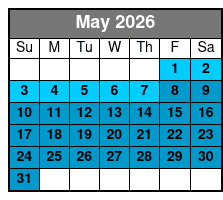 Lake Tahoe Sightseeing Cruises Aboard the Bleu Wave May Schedule