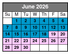 Lake Tahoe Sightseeing Cruises Aboard the Bleu Wave June Schedule