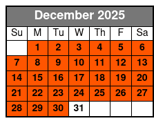 Emerald Bay Helicopter Tour December Schedule