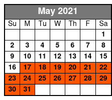 Hobie Island Sailing Tandem 2 Hour May Schedule