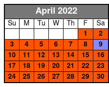 30 Minute Lakes & Waterfall Tours April Schedule