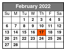 Sunset Snowshoe Adventure February Schedule