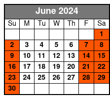 Full Day - Bike Rental June Schedule
