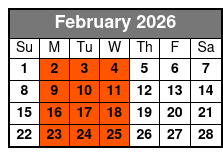 Ski Bike Rental in South Lake Tahoe February Schedule