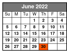 Scenic Half-Day Float June Schedule