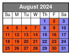The Rio Grande Adventurer August Schedule