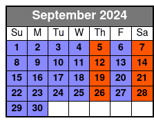 The Rio Grande Adventurer September Schedule