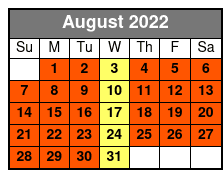 South Padre Island Jet Ski Experience August Schedule