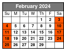 Fish New Smyrna Beach & Mosquito Lagoon February Schedule