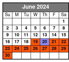 Two Person WaterBike June Schedule