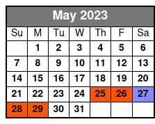 Full Combo Zipline Adventure May Schedule