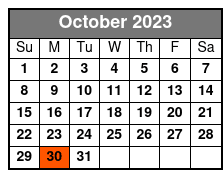 Full Combo Zipline Adventure October Schedule