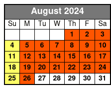 Hilton Head Segway Tours August Schedule