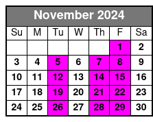 Sunset Celebration Dolphin Cruise November Schedule