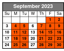Hilton Head Island Kayaking Tour: 11:30am Kayaking Tour 11:30 September Schedule