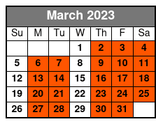 Hilton Head Island Kayaking Tour: Kayaking Tour 09:30 March Schedule