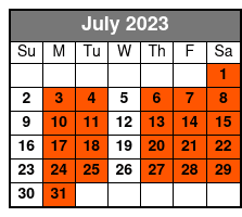Hilton Head Island Kayaking Tour: Kayaking Tour 09:30 July Schedule