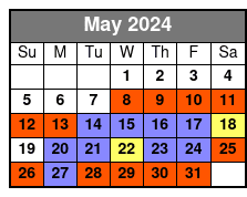 Kayaking Tour May Schedule