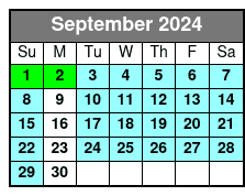 Dolphin Cruise September Schedule