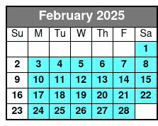 Beaufort City Tour February Schedule