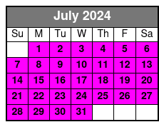 America's Cup Sail July Schedule