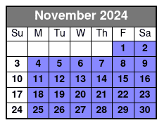 Shrimp Trawl November Schedule