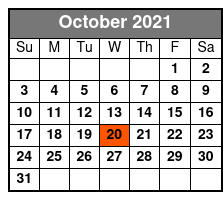 Vanishing Island Dolphin Tour October Schedule