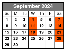 Beaufort Gullah Heritage Tour September Schedule