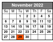 Historic Savannah Cruise: 09:00 November Schedule