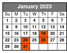Historic Savannah Cruise: 09:00 January Schedule