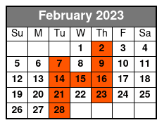 Historic Savannah Cruise: 09:00 February Schedule
