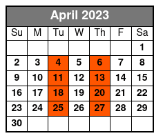 Historic Savannah Cruise: 09:00 April Schedule