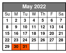 Daily 2 Hour Guided Kayak and Nature Tours May Schedule