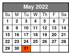 Pontoon Boat Rental May Schedule