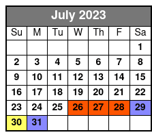 Hilton Head Parasailing July Schedule