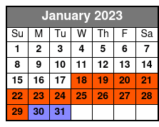 Private Hilton Head Sunset Boat Cruise (Up to 14 Passengers) January Schedule